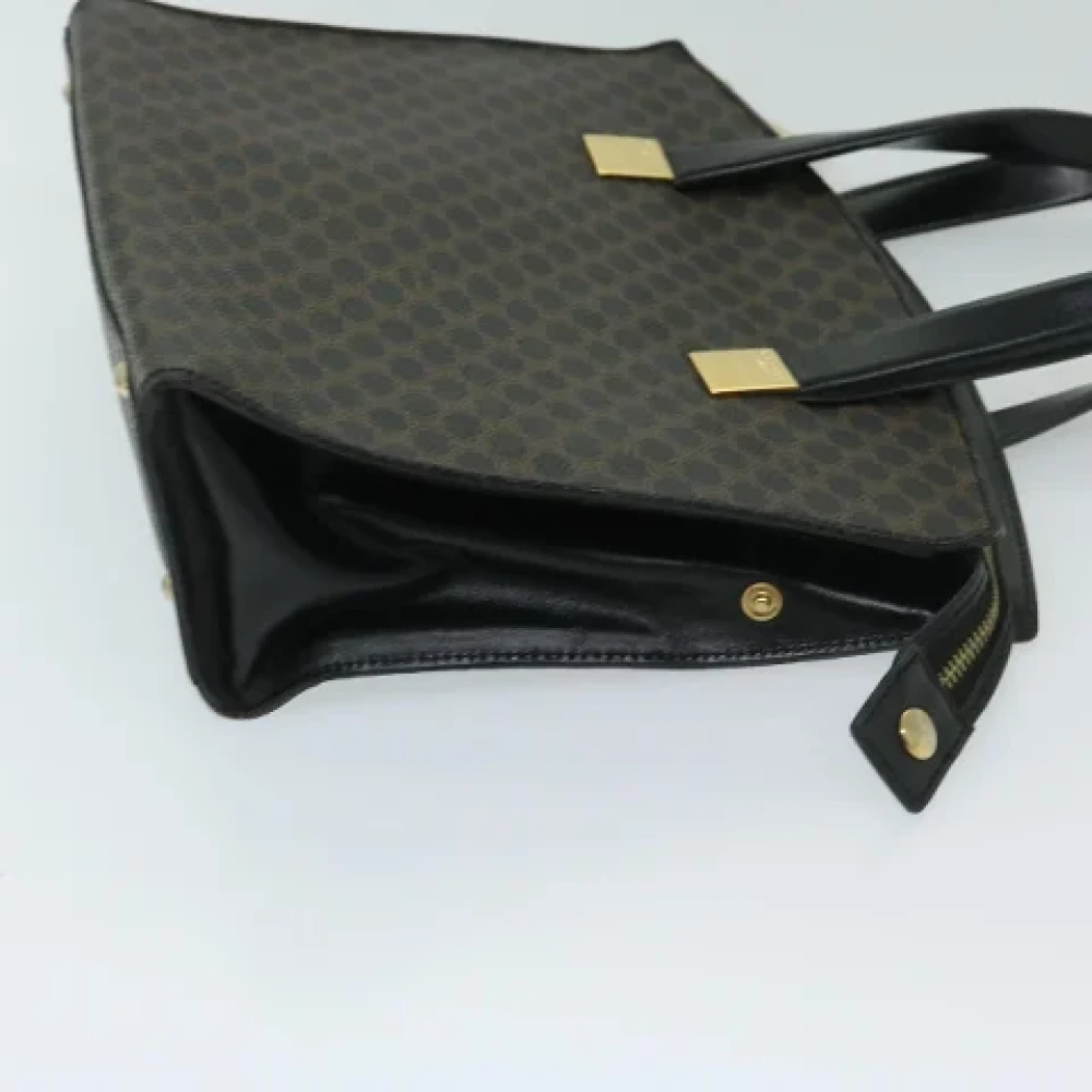 Celine Vintage Pre-owned Canvas handbags Black Dames