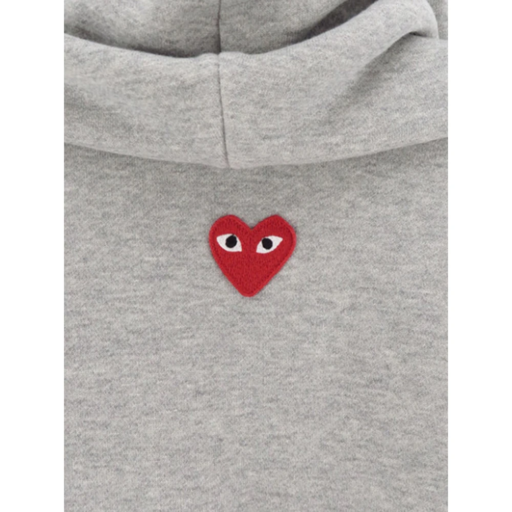 Comme des Garçons Play Capuchontrui van katoen (Grijs) Gray Dames