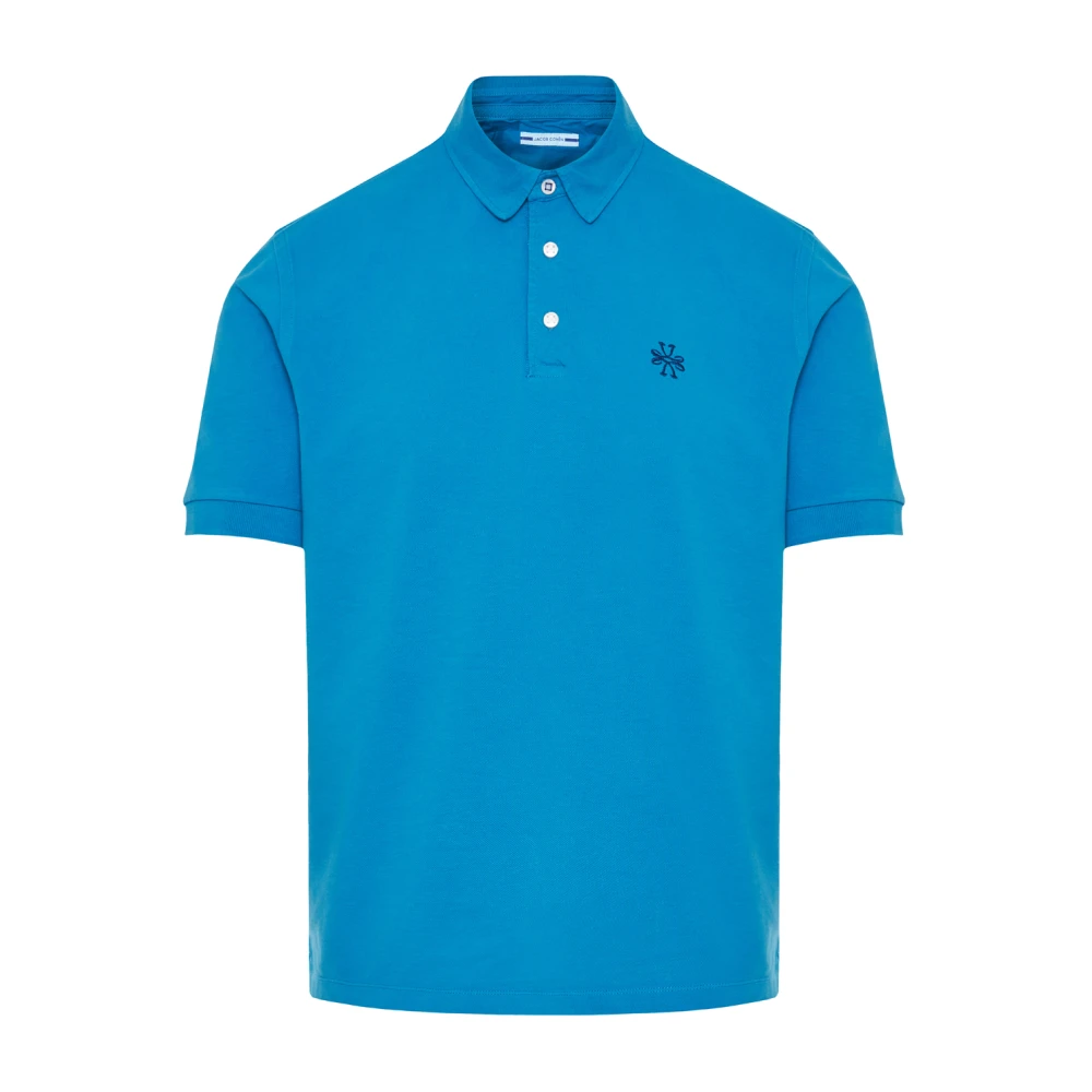 Jacob Cohën Bomull Polo Skjorta Blue, Herr