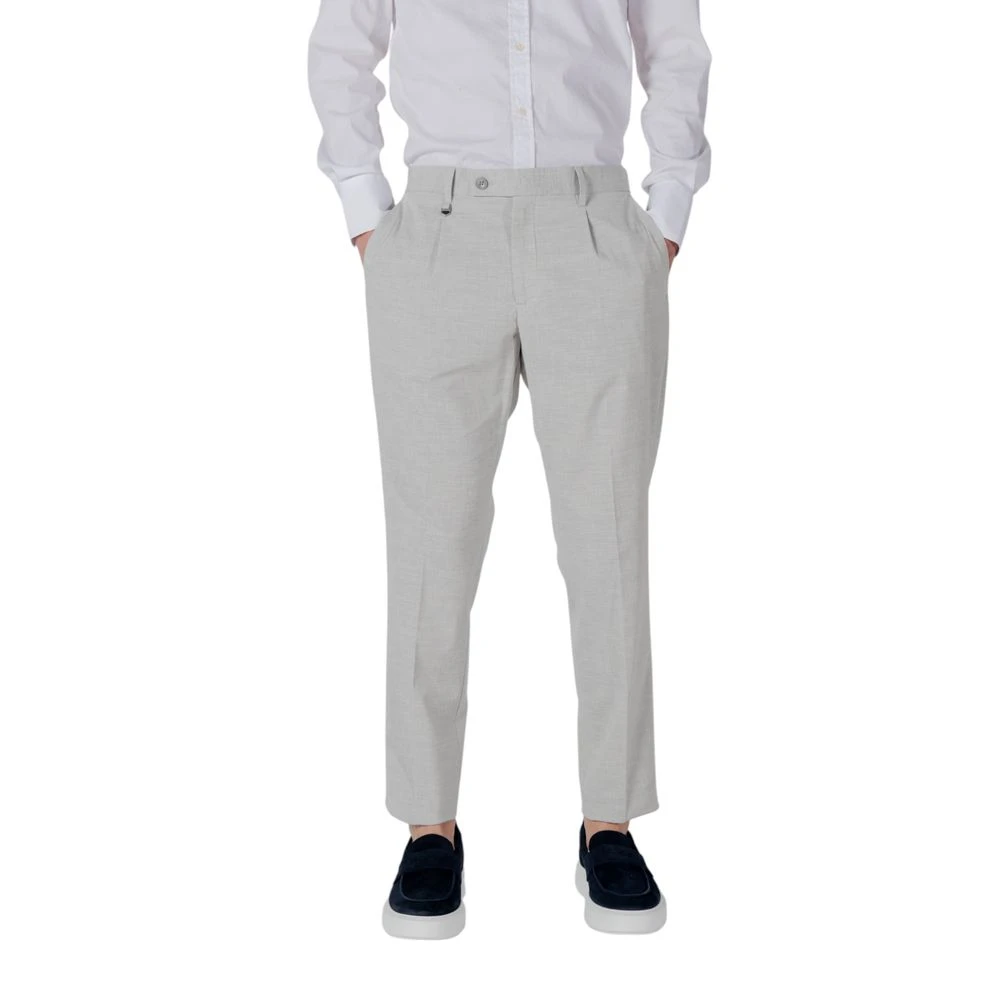 Antony Morato Men's Gray Luis Regular Fit Trousers