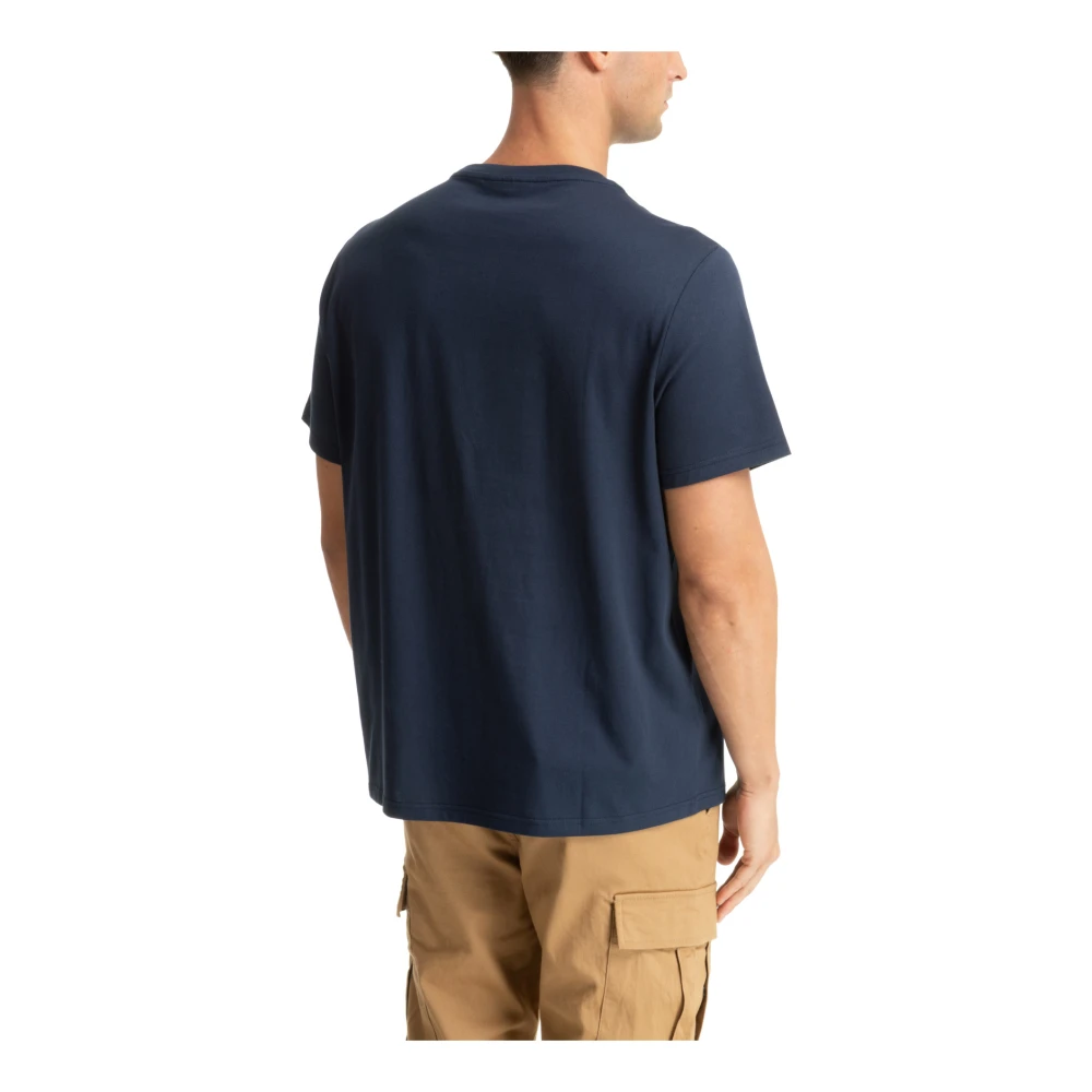 Michael Kors Effen Logo T-shirt Blue Heren
