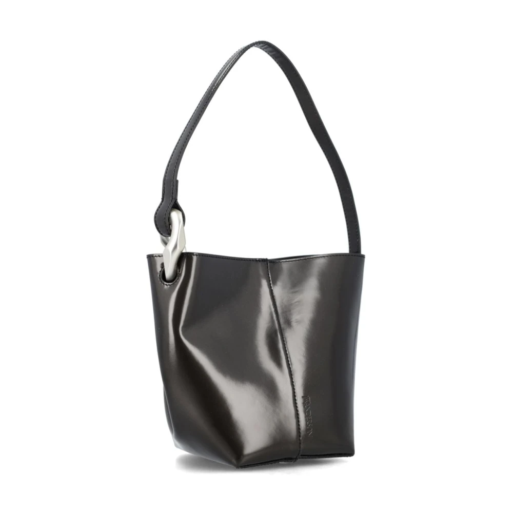 JW Anderson Zwarte Leren Bucket Bag Black Dames