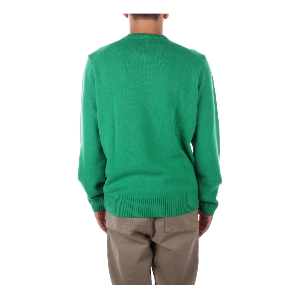 Lacoste Logo Front Sweaters Green Heren
