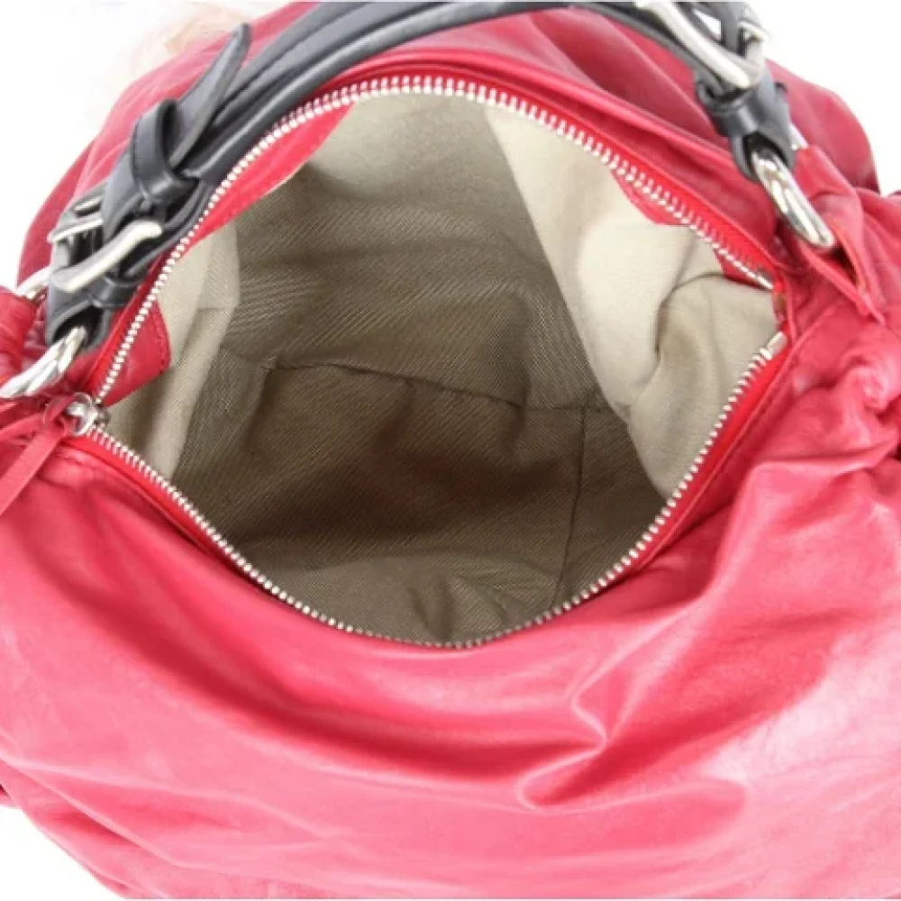 Marni Pre-owned Leather handbags Red Dames