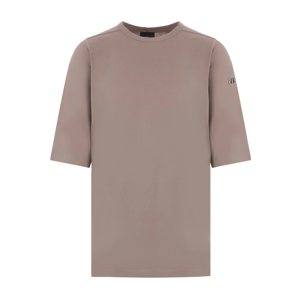 Moncler Oversized T-shirt in katoenen jersey Brown Heren