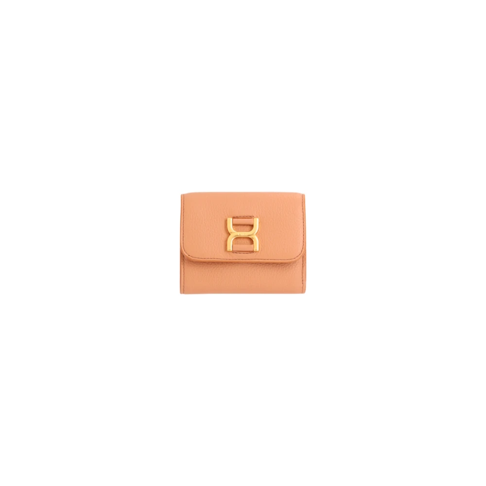 Chloé Beige Wallets & Cardholders, Female, One Size, Portafoglio Trifold Piccolo Marcie