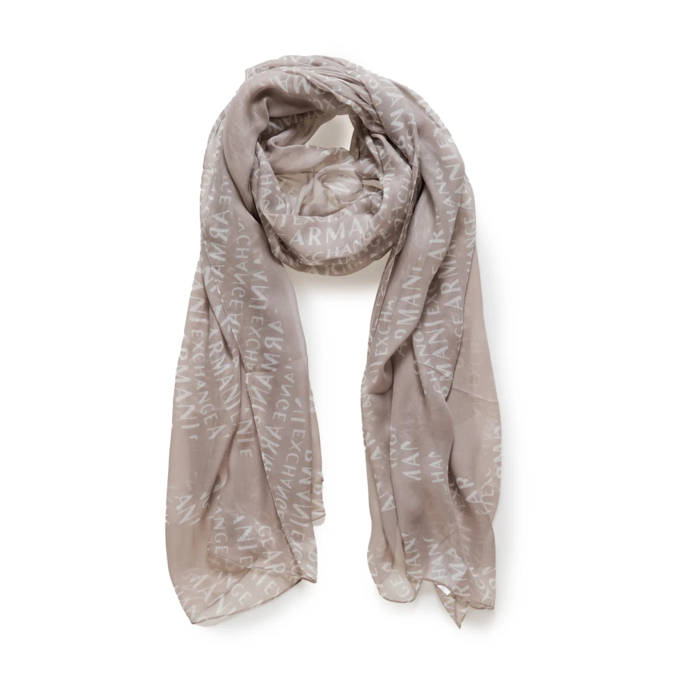 Armani Exchange Modal Sjaals en Handschoenen Collectie Beige Dames