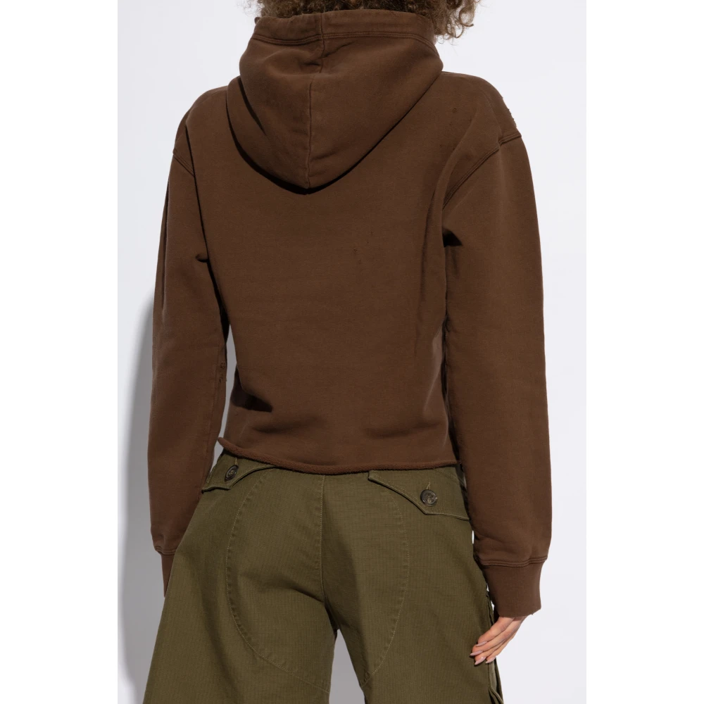 Dsquared2 Sweatshirt met logo Brown Dames