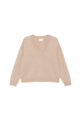 pull-beige-a-col-en-v-et-manches-longues