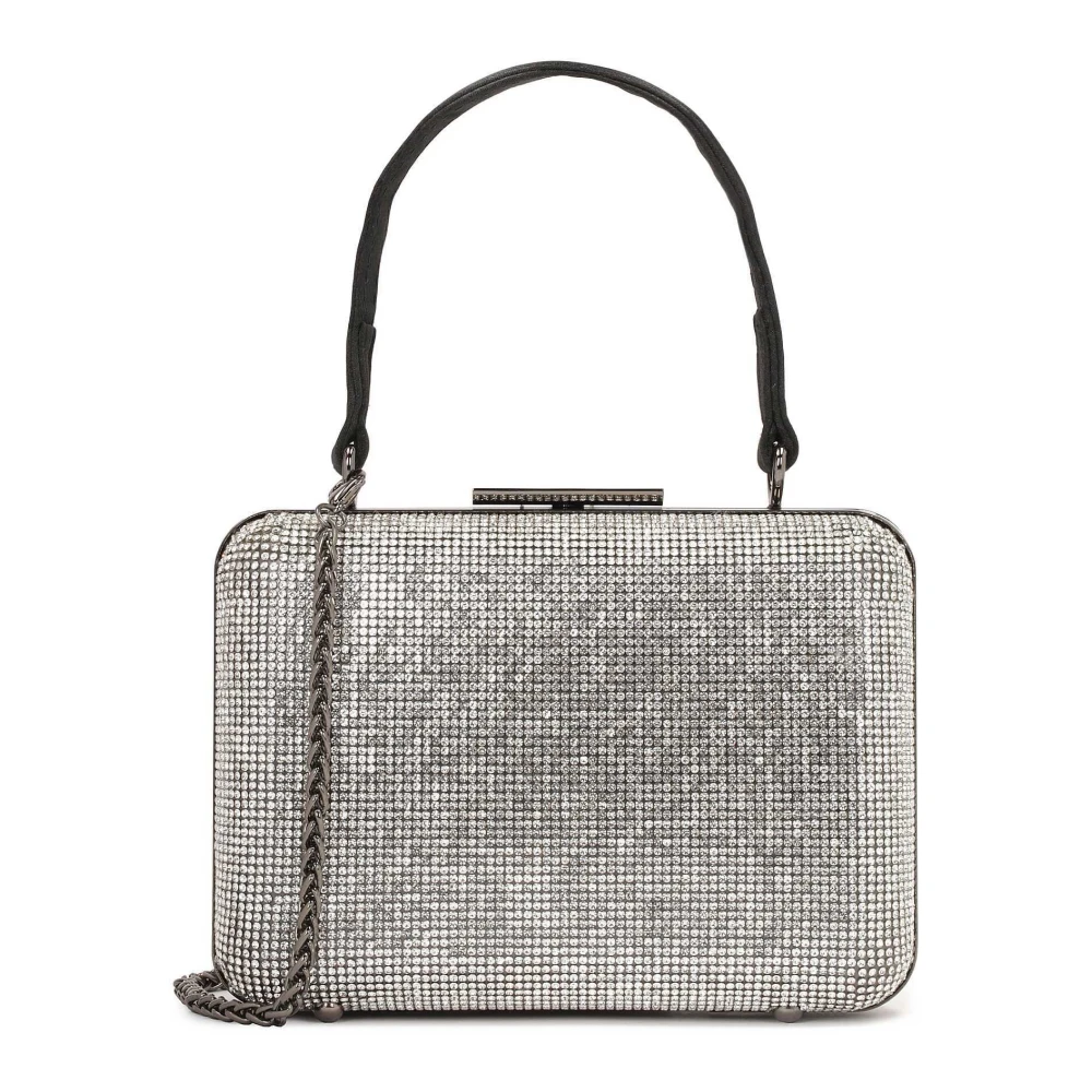 Kazar Avondclutch tas versierd met kristallen Black Dames