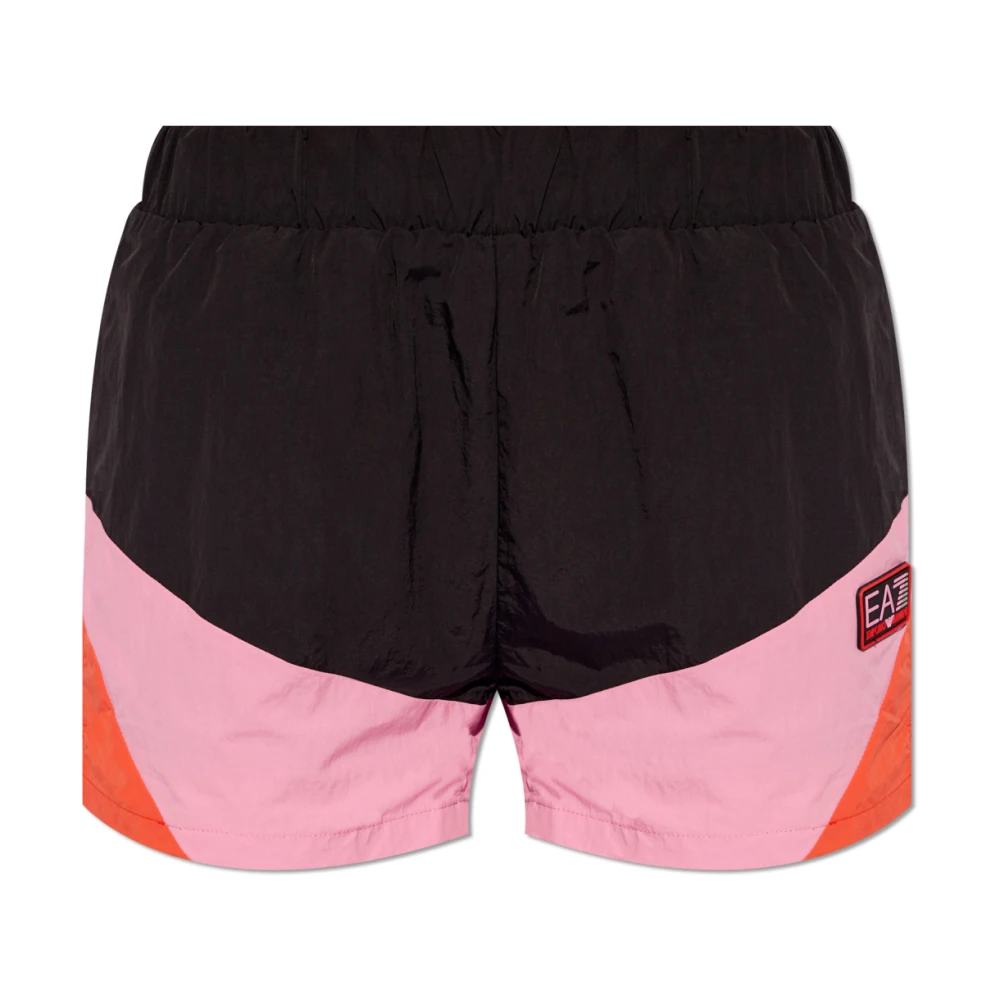 Emporio Armani EA7 Shorts med logopatch Multicolor, Dam