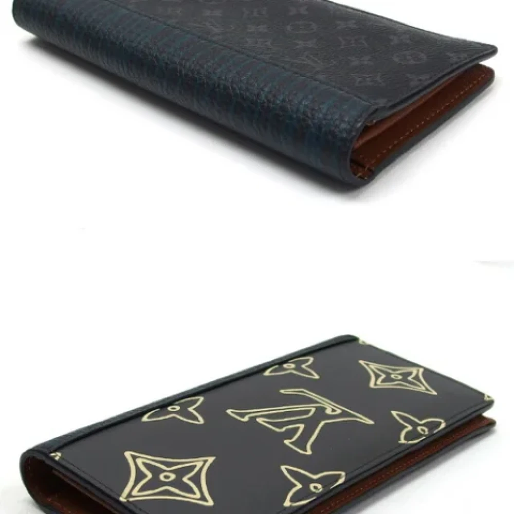 Louis Vuitton Vintage Pre-owned Leather wallets Black Heren