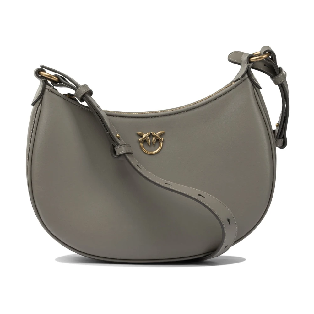 Pinko Women's Brown Leather Shoulder Bag