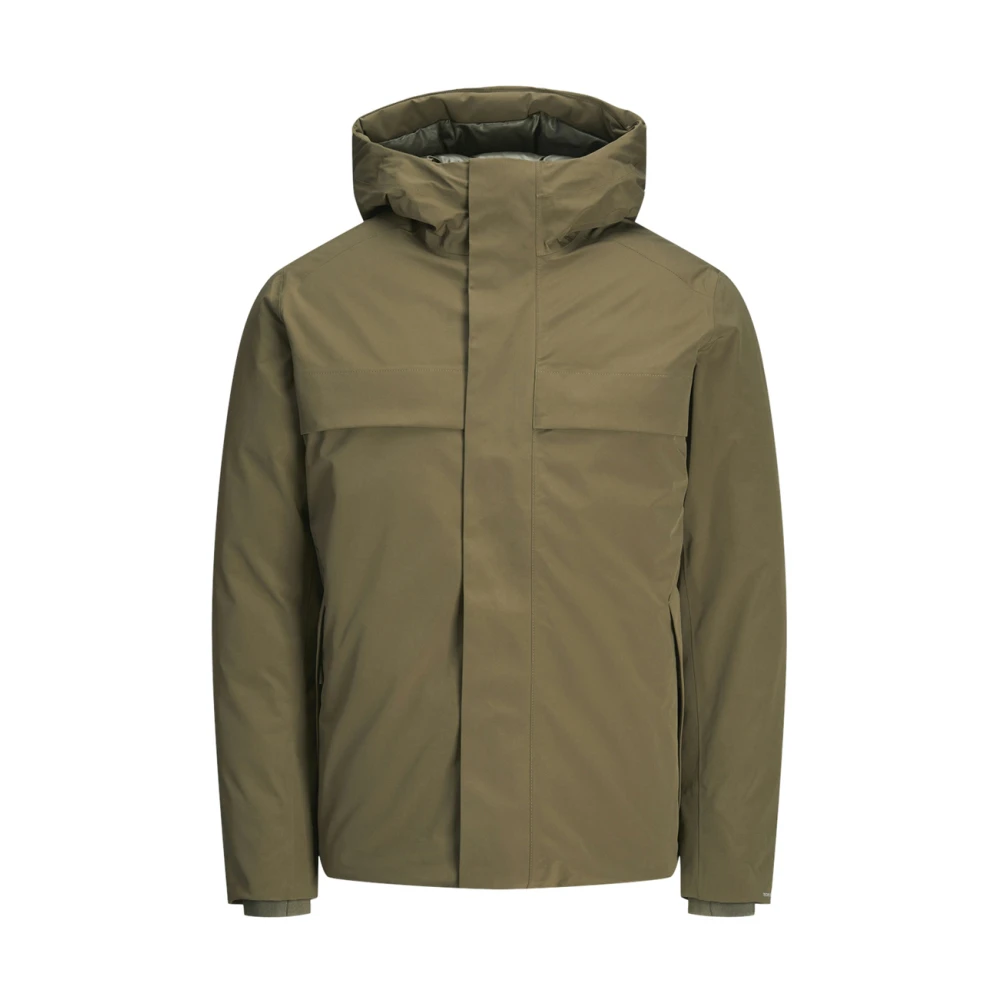 Jack & jones Groene rits capuchonjas Green Heren