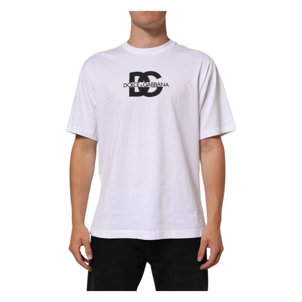 Dolce & Gabbana , T-Shirts, Male, White, M, T-Shirts - Image 3