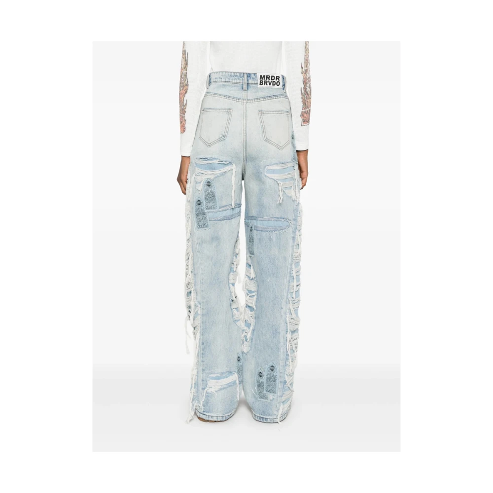 Who Decides War Lichtblauwe Patch Detail Jeans Blue Heren