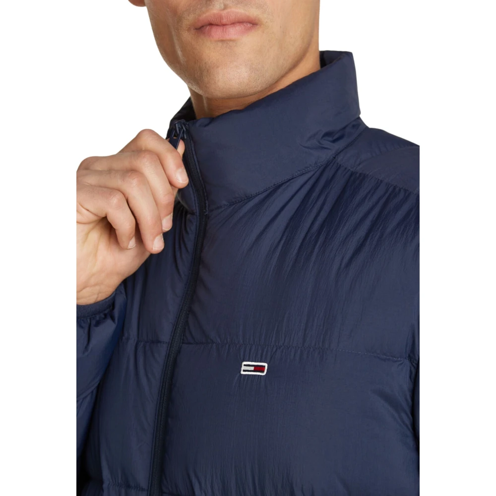 Tommy Hilfiger Blauwe Opvouwbare Donsjas Anorak Stijl Blue Heren