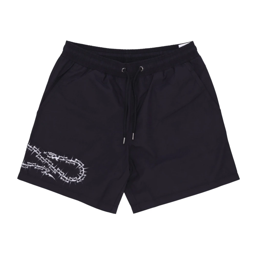 Propaganda Zwarte zwemshorts met mesh Black Heren