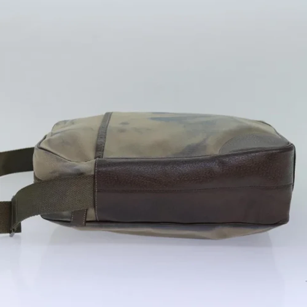 Prada Vintage Pre-owned Canvas prada-bags Brown Dames