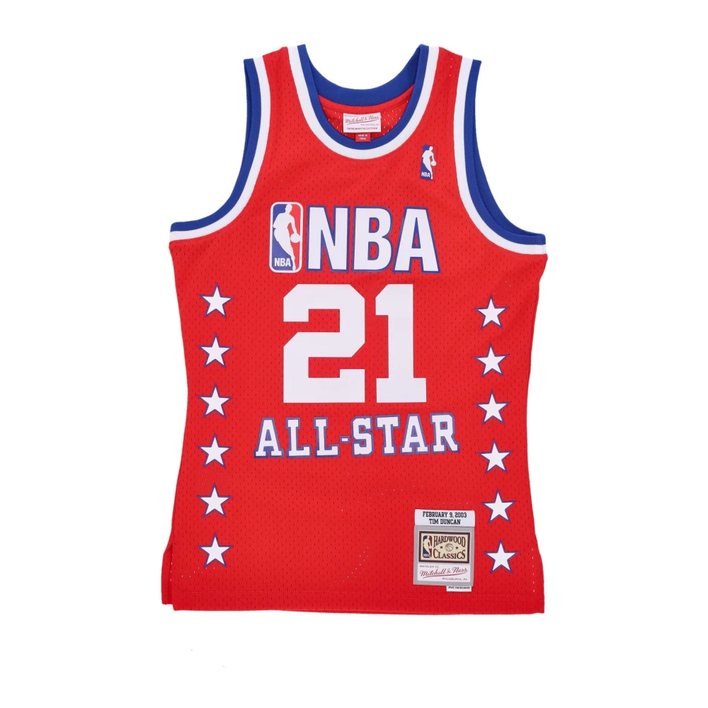 Mitchell & Ness Men's Red Training, S, Nba Swingman Jersey Tim Duncan
