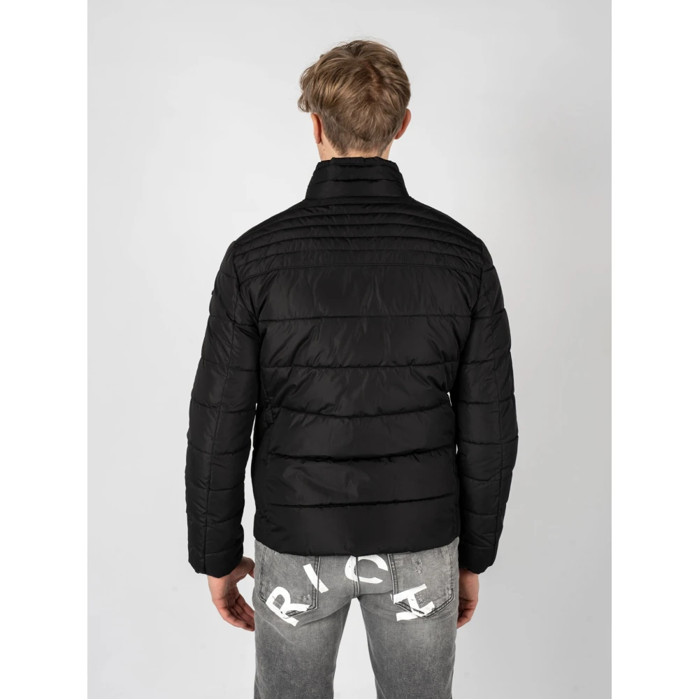 Geox Gewatteerde Winterjas Black Heren