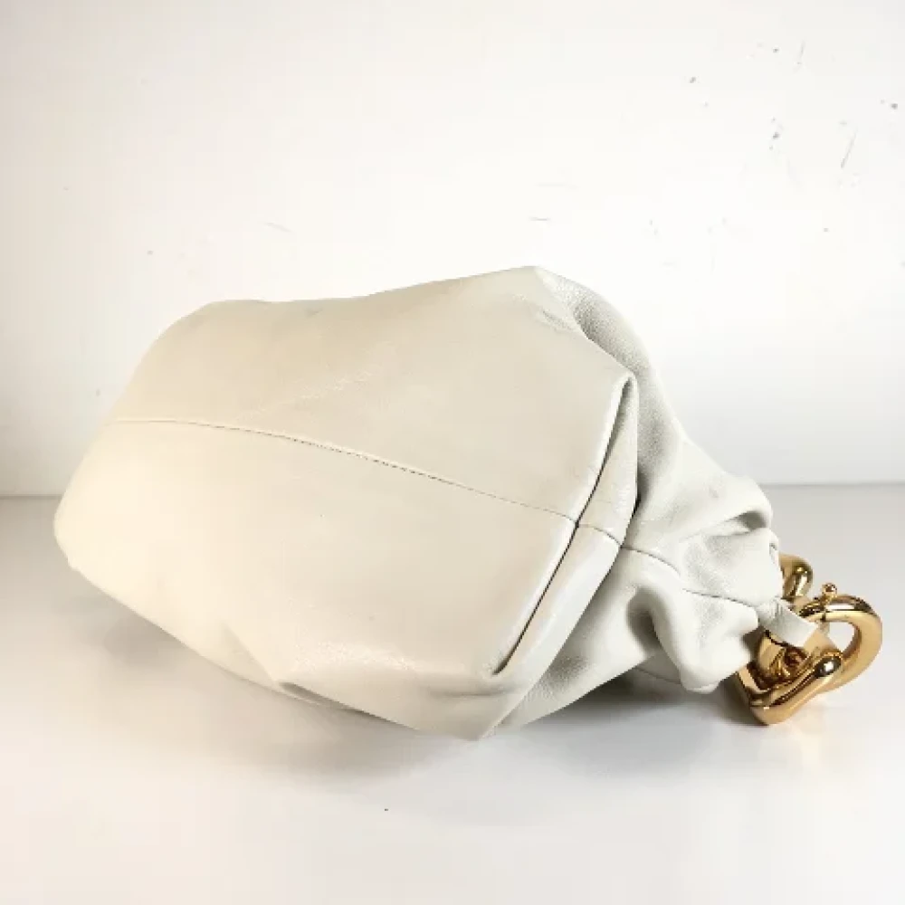 Bottega Veneta Vintage Pre-owned Leather shoulder-bags White Dames