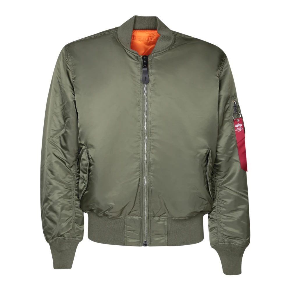 Alpha Industries Uomo Verde - Ma-1 Reversible Bomber - Jackets - Xs - Immagine 4