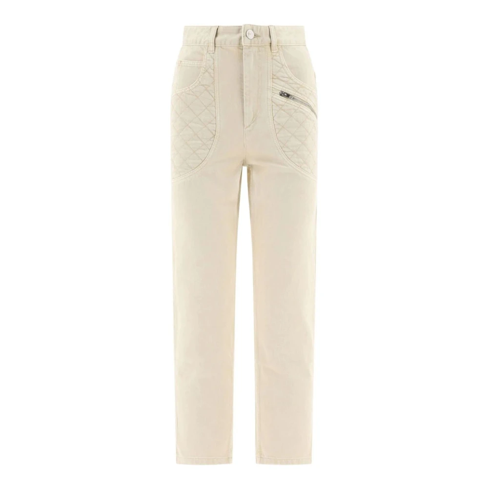 Isabel marant Beige Cassandre Denim Jeans Beige Dames