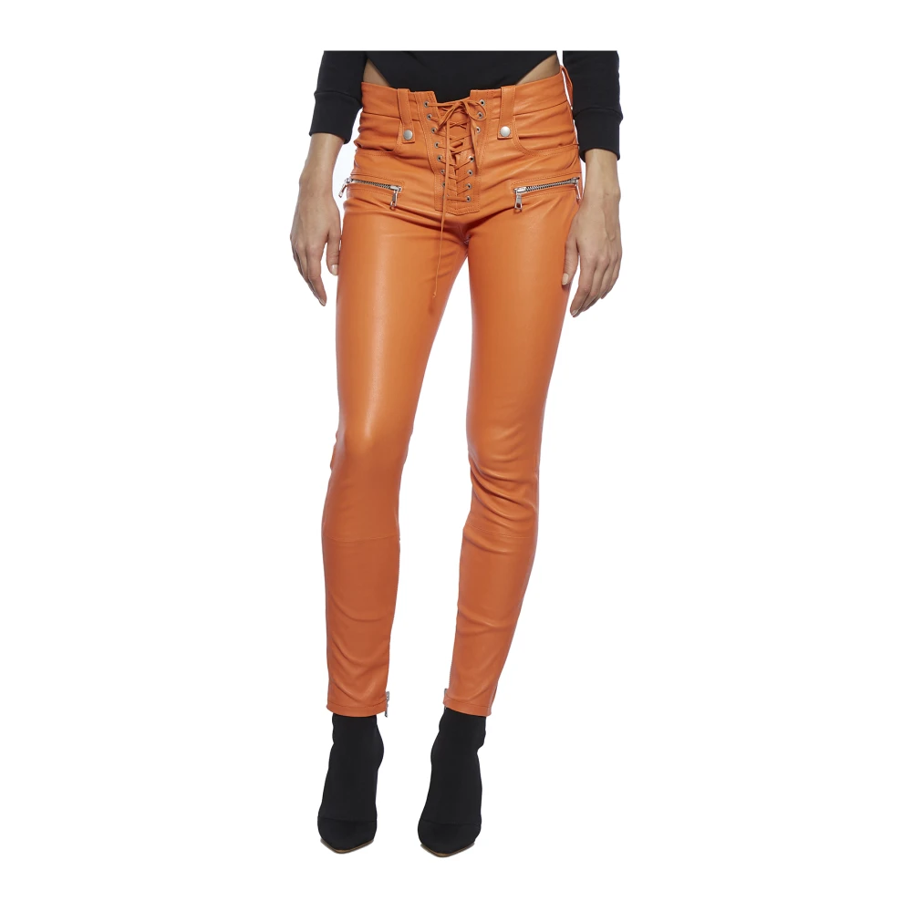 Unravel Project Slim-fit broek Orange Dames