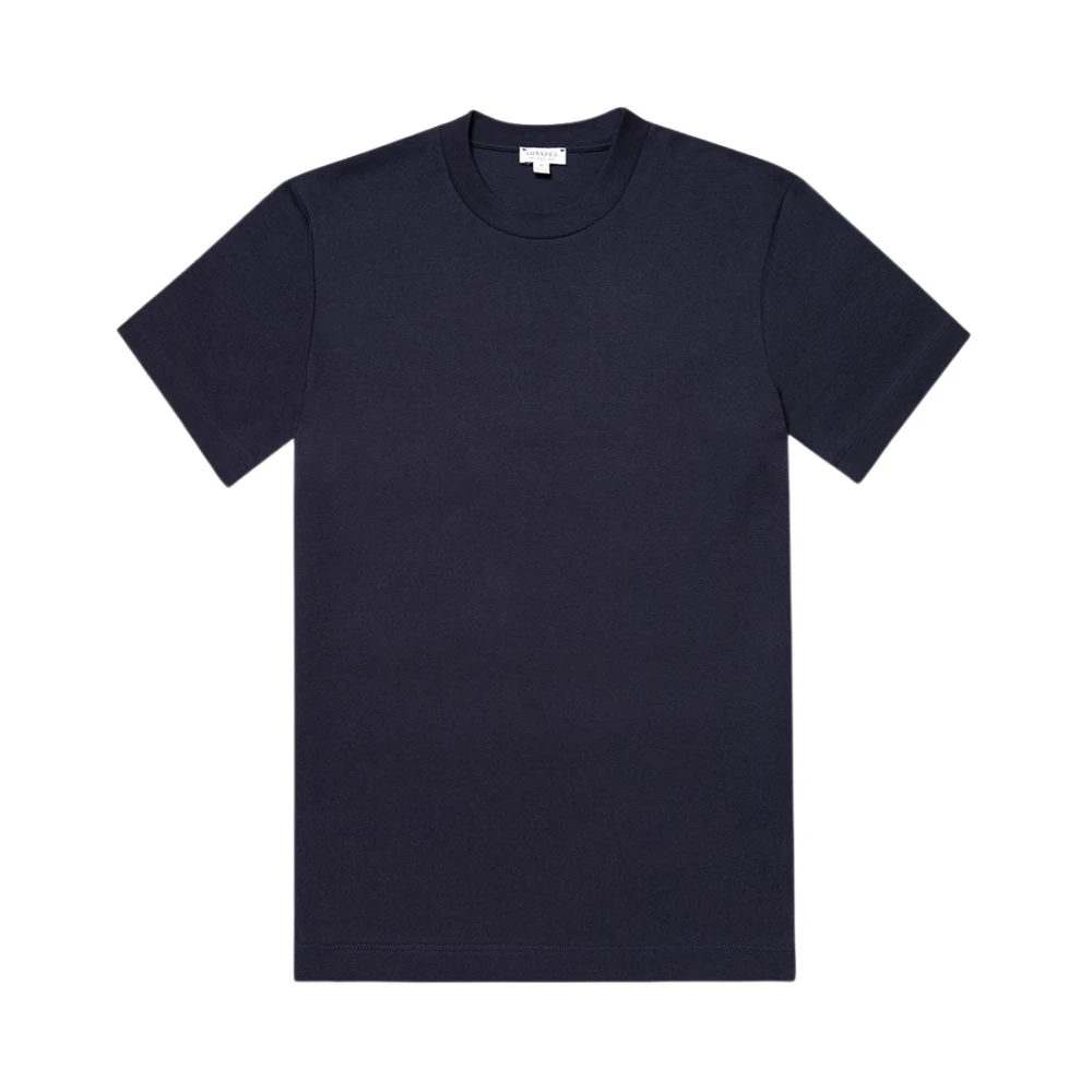 Sunspel Relaxed Fit Heavyweight T-Shirt - Male - T-Shirts - Blue - M - Tops