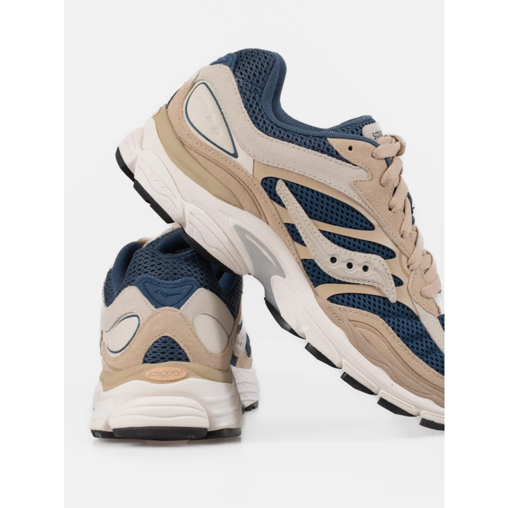 Saucony Kleurrijke Retro Tech Sneakers Beige Heren