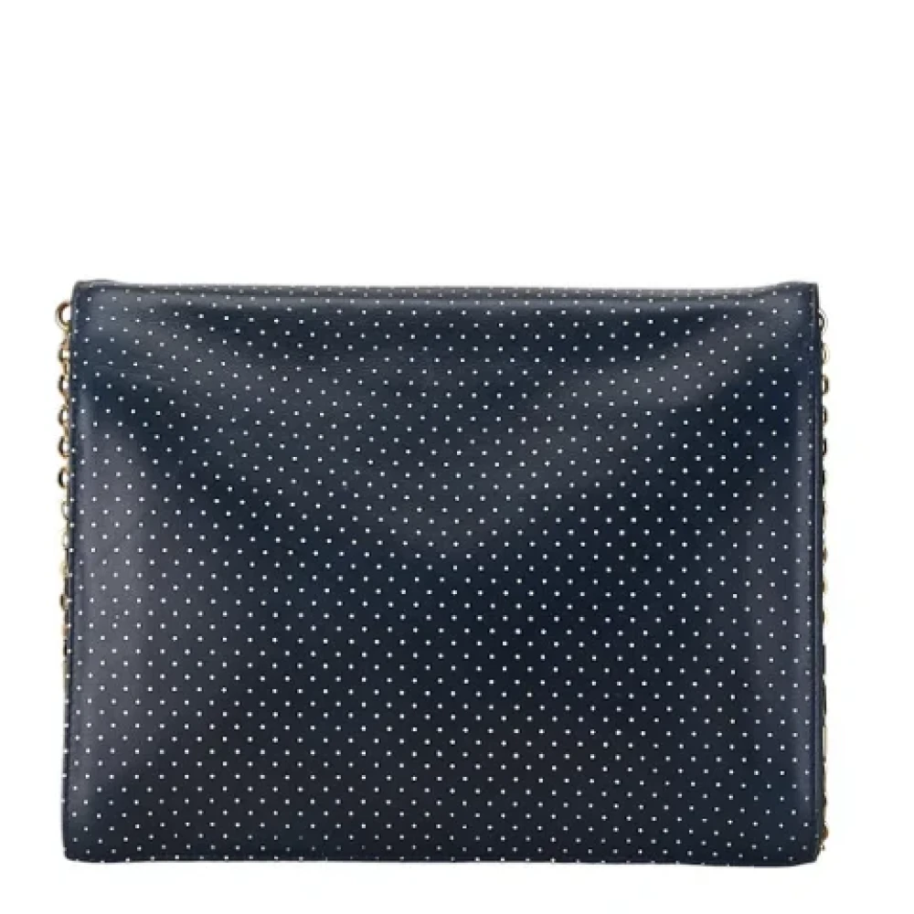 Valentino Vintage Pre-owned Leather shoulder-bags Blue Dames