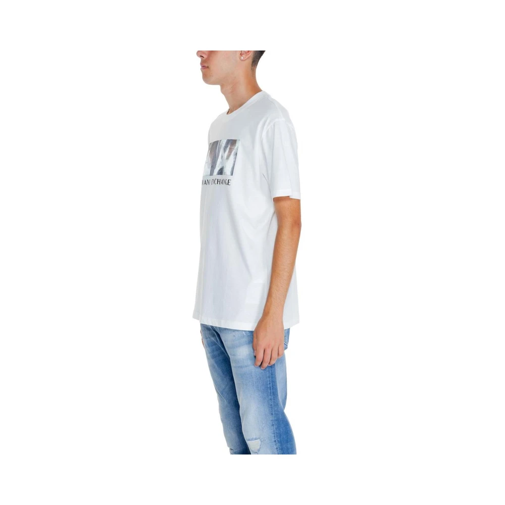 Armani Exchange Katoenen T-shirt Heren Collectie Herfst Winter White Heren