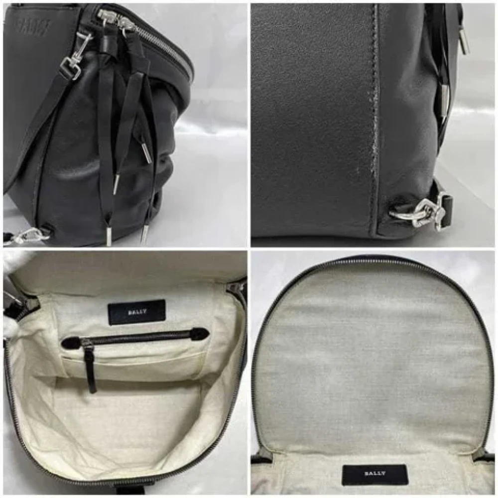 Bally Pre-owned Leather backpacks Black Dames
