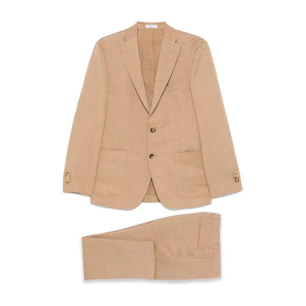 Boglioli Beige Stijlvolle Jurk Zand Sluiting Beige Heren