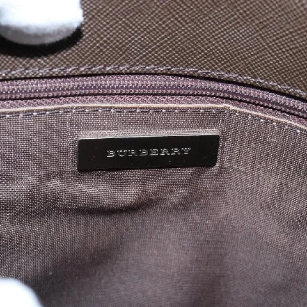 Burberry Vintage Pre-owned Canvas shoulder-bags Beige Dames