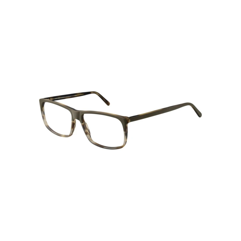 Andy Wolf Unisex Green Olive Rectangle Optical Frames