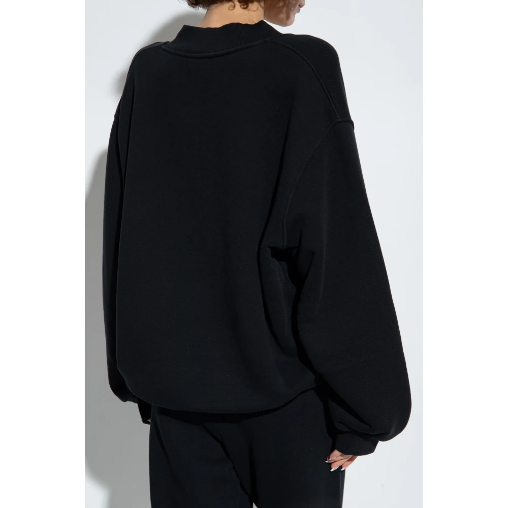 The Attico V-hals sweatshirt Black Dames