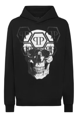 Hoodie Sweatshirt LS Skull