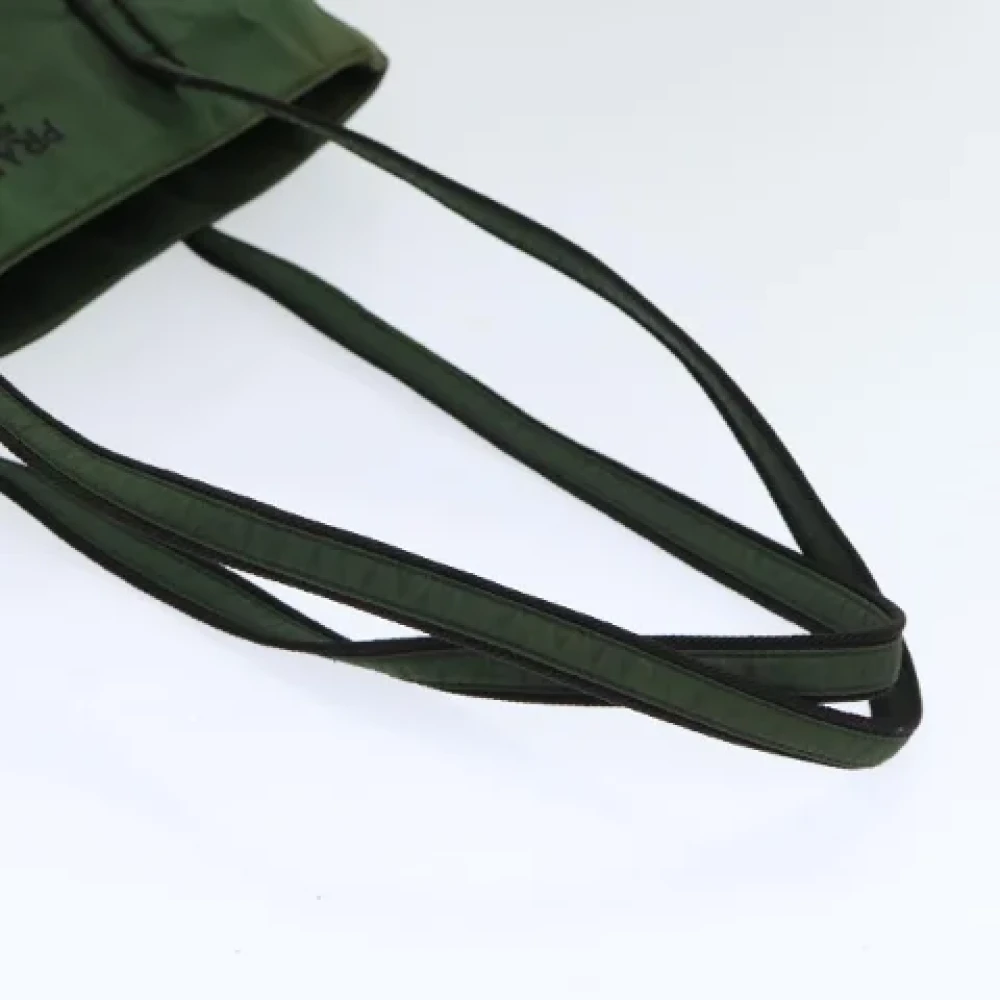 Prada Vintage Pre-owned Fabric totes Green Dames