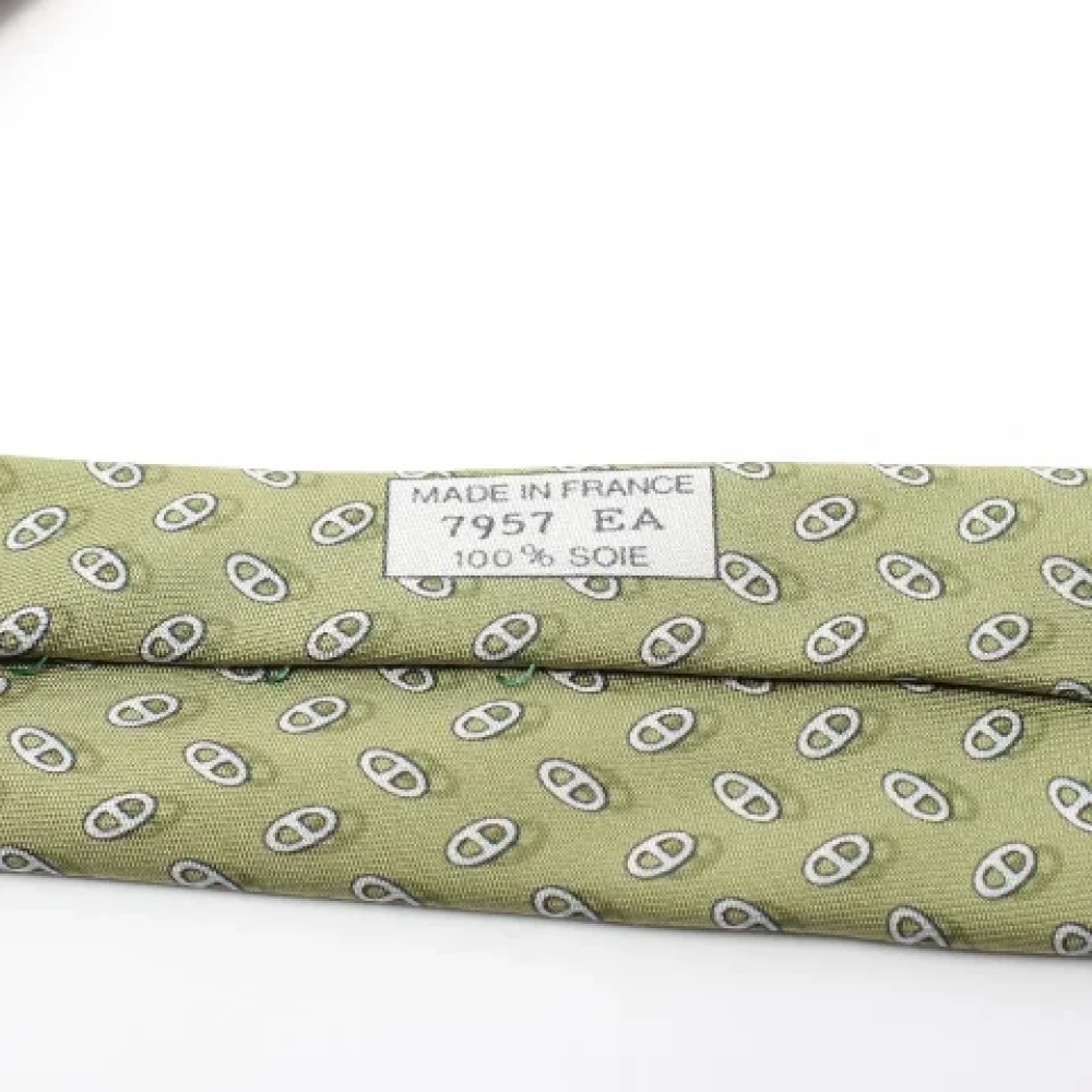 Hermès Vintage Pre-owned Silk home-office Green Dames