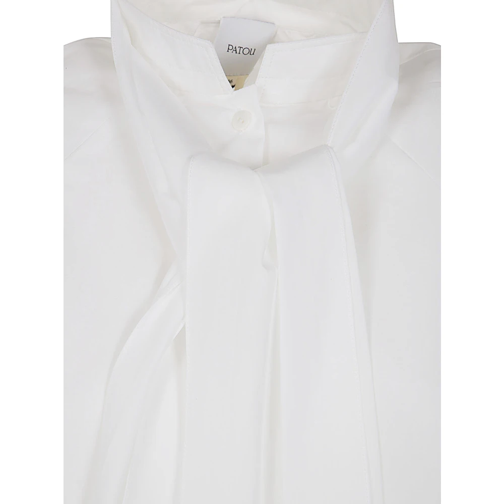 Patou Witte Ascot Blouse White Dames