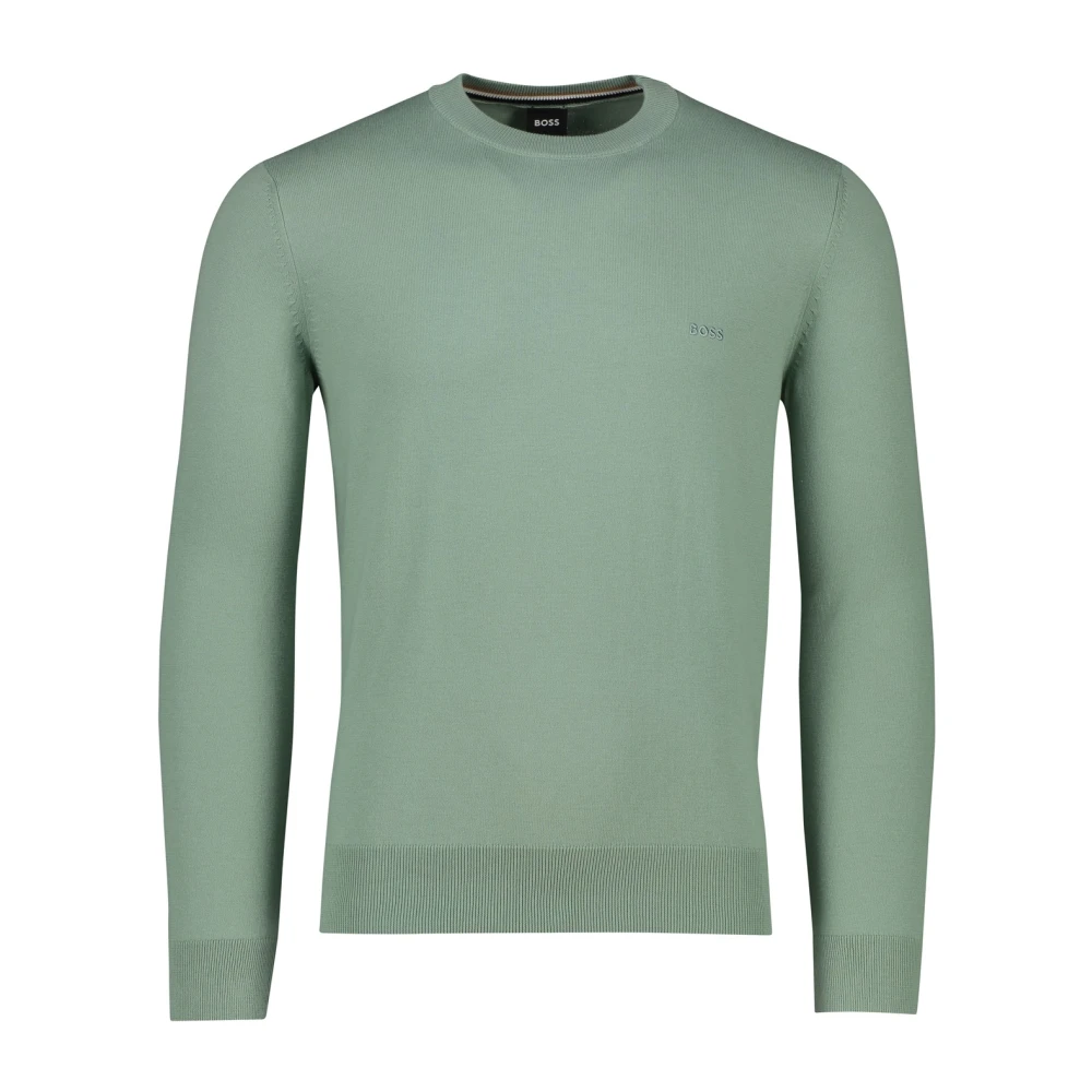 Hugo Boss Groene Ronde Hals Trui Green Heren