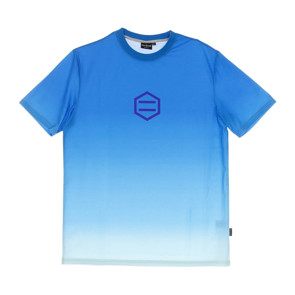 Dolly Noire Gradient Logo Blauw T-shirt Blue Heren