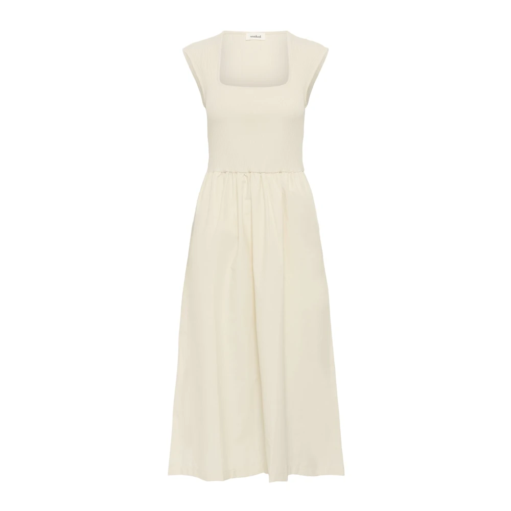 Soaked In Luxury Women's Beige Simone Phoebe Dress - Midi Dresses - Xl - Dresses