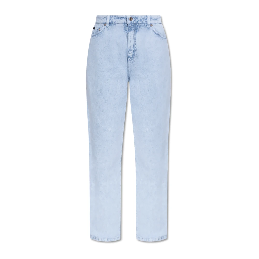 Dolce & Gabbana Jeans met logo Blue Dames
