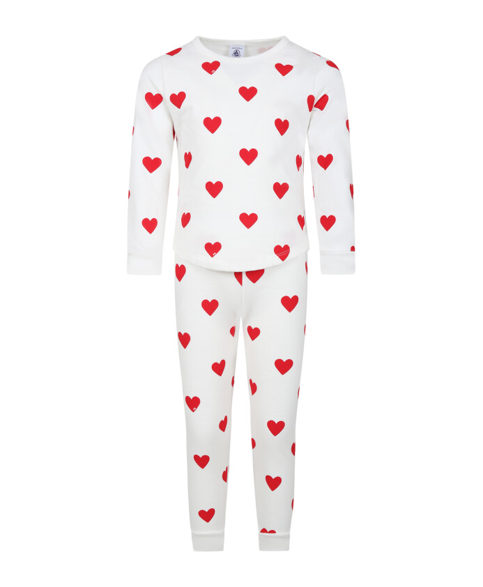 ensemble-pyjama-en-coton-blanc-avec-coeurs-rouges