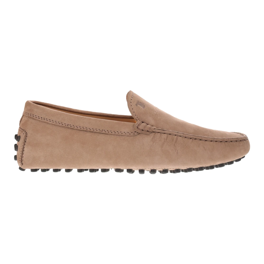 Tod's Grå Loafers Stiliga Mocassino Skor Beige, Herr