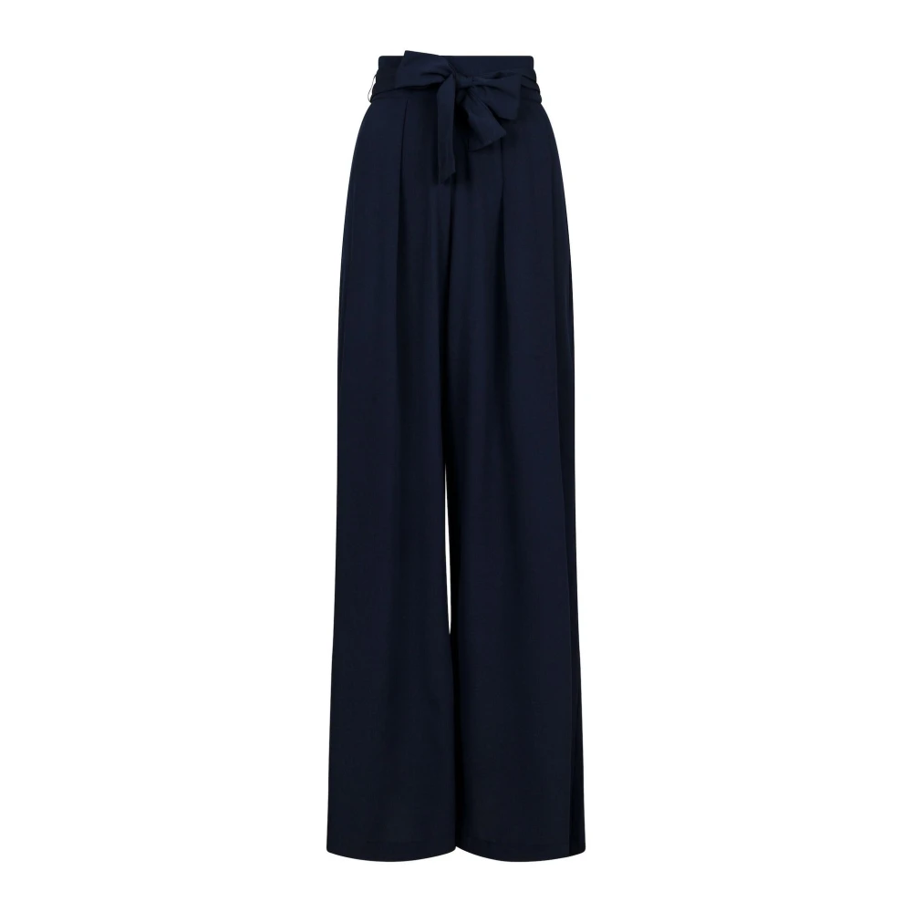 NEO NOIR Wide Trousers Blue Dames