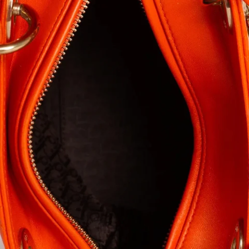 Dior Vintage Pre-owned Leather dior-bags Orange Dames